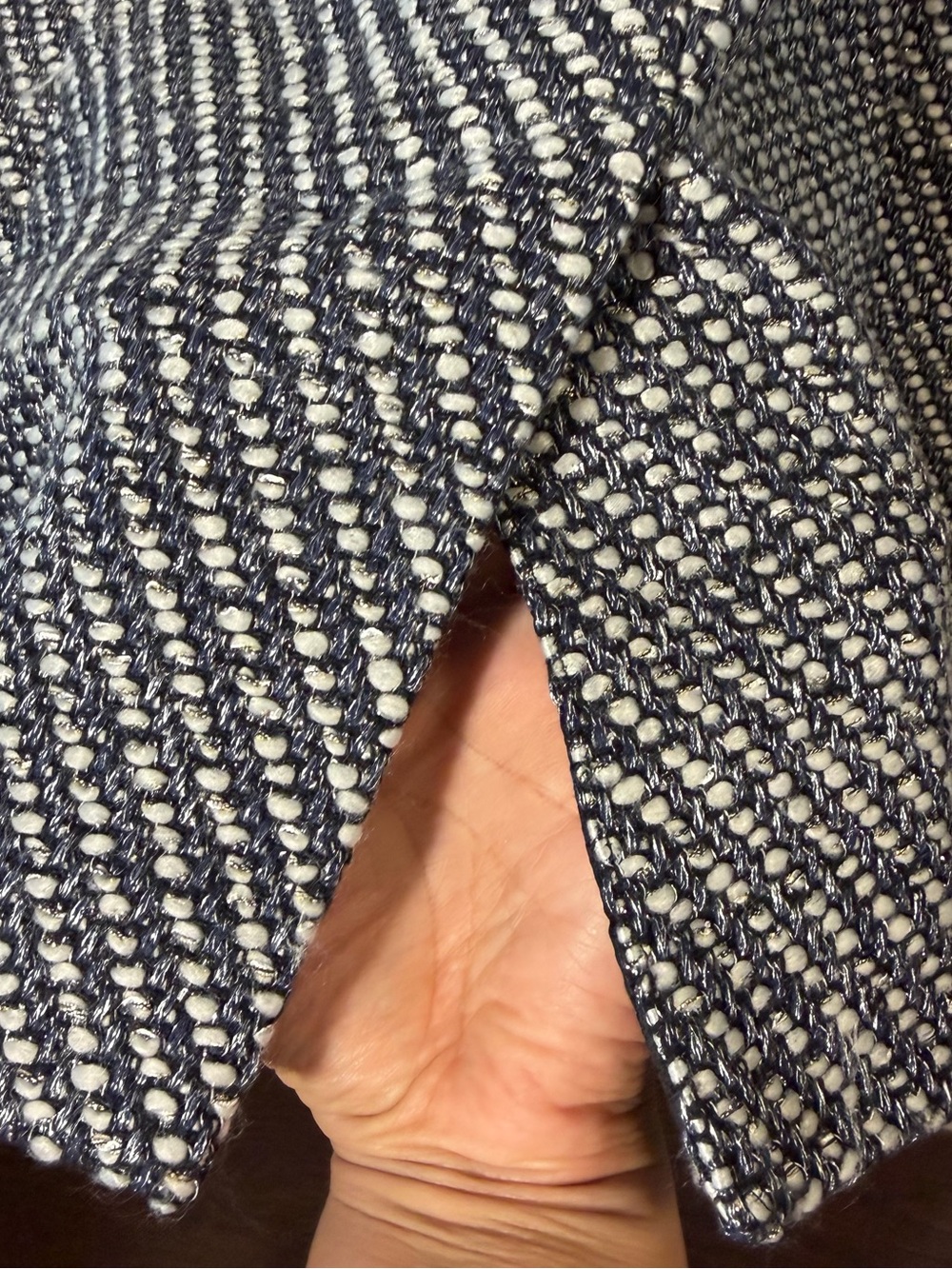 Express Metallic Tweed Double Breasted Blazer Coat Size M - Picture 7 of 10